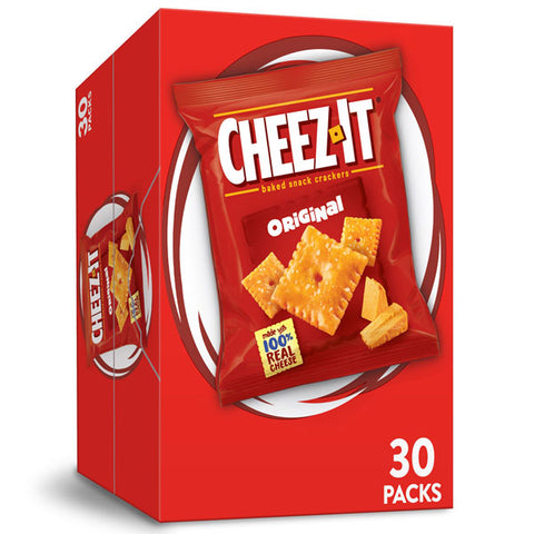 Cheez-It Cheese Crackers, Baked Snack Crackers, Original, 30 oz, 30 Count