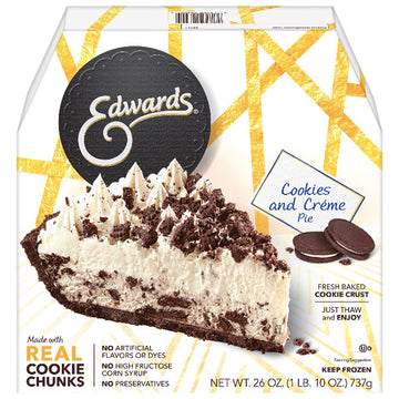 Edwards Desserts Cookies & Creme Pie Cake, 26 oz