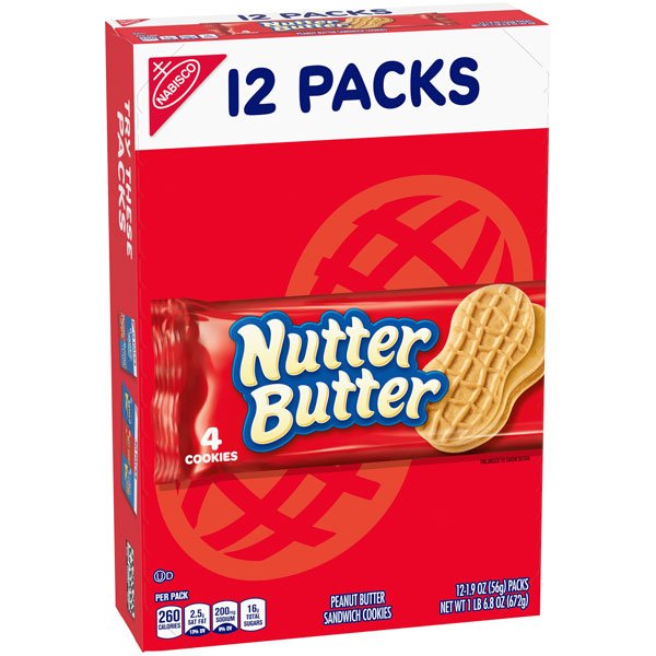 Nutter Butter Peanut Butter Sandwich Cookies, 12 Count – Water Butlers