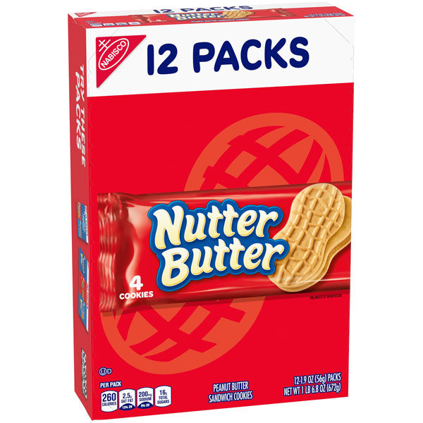 Nutter Butter Peanut Butter Sandwich Cookies, 12 Count