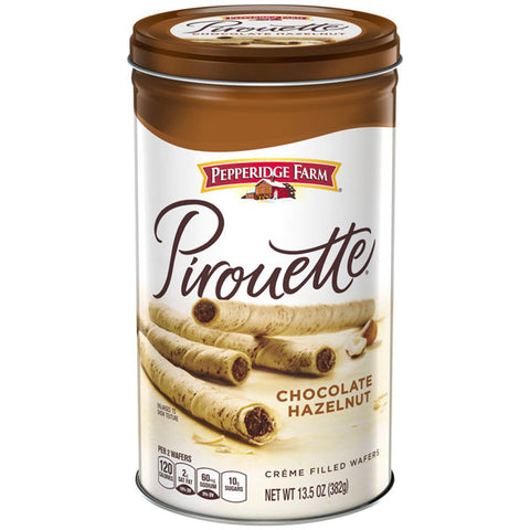 Pepperidge Farm Pirouette Crème Filled Wafers Chocolate Hazelnut Cookies, 13.5 oz.