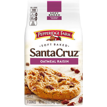 Pepperidge Farm Santa Cruz Soft Baked Oatmeal Raisin Cookies, 8.6 oz.