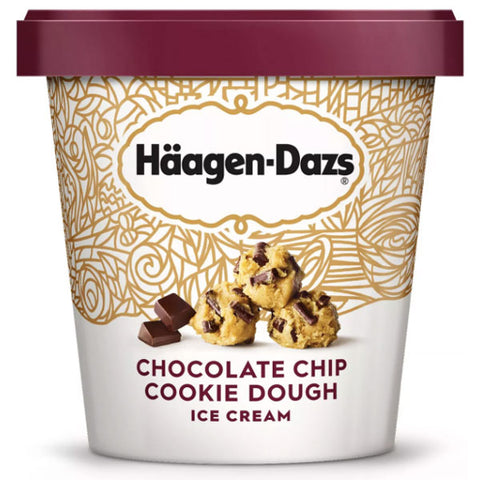 Haagen Dazs Ice Cream, Chocolate Chip Cookie Dough, 14 oz