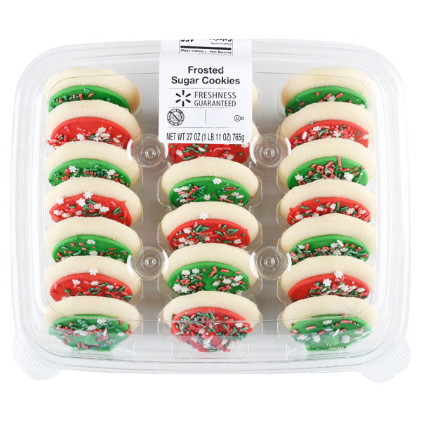 Freshness Guaranteed Frosted Sugar Holiday Cookies, 27 oz, 20 Count