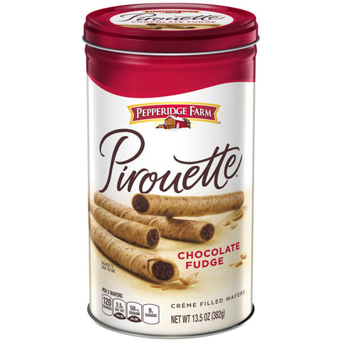 Pepperidge Farm Pirouette Crème Filled Wafers Chocolate Fudge Cookies, 13.5 oz.