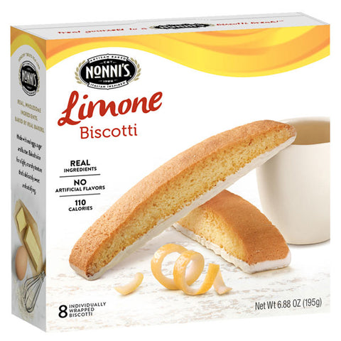 Nonni's Limone Biscotti, 6.8 Oz., 8 Count