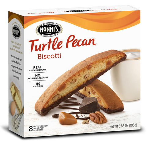 Nonni's Turtle Pecan Biscotti, 6.88 Oz., 8 Count