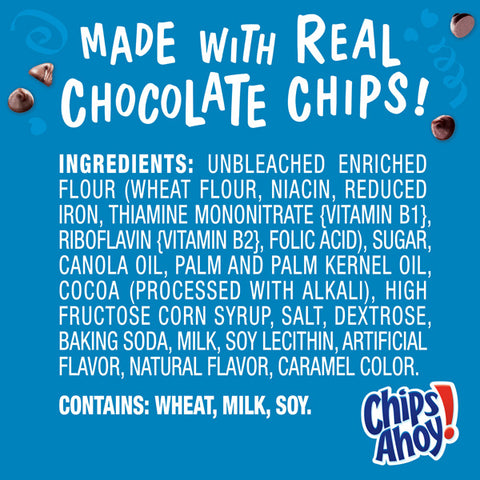 Nabisco Chips Ahoy! Mini Chocolate Chip Cookies, 1 Oz., 12 Count