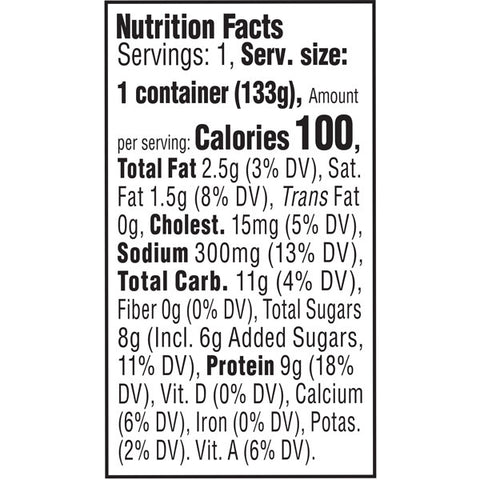 Breakstone's Cottage Doubles Peach Cottage Cheese, 4.7 oz