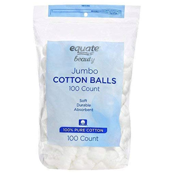 Equate Beauty Jumbo Cotton Balls, 100 Count - Water Butlers