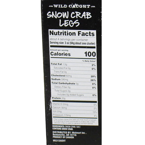 Sam's Choice Frozen Cooked Snow Crab Legs, 1.5 lb