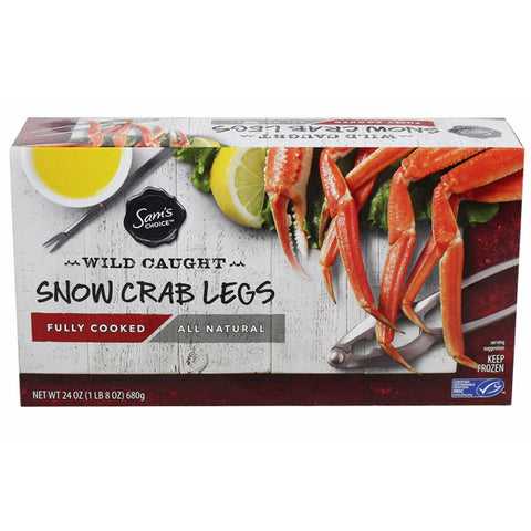 Sam's Choice Frozen Cooked Snow Crab Legs, 1.5 lb