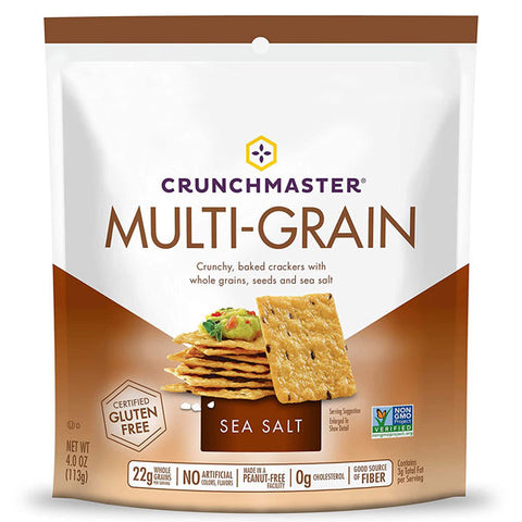 Crunchmaster Multi-Grain Crackers, Sea Salt, 4 Oz