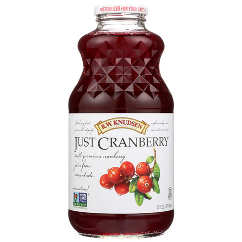 R.W. Knudsen Family Just Cranberry Juice, 32 fl oz.