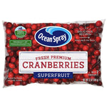 Ocean Spray Fresh Cranberries Bag, 12oz - Water Butlers