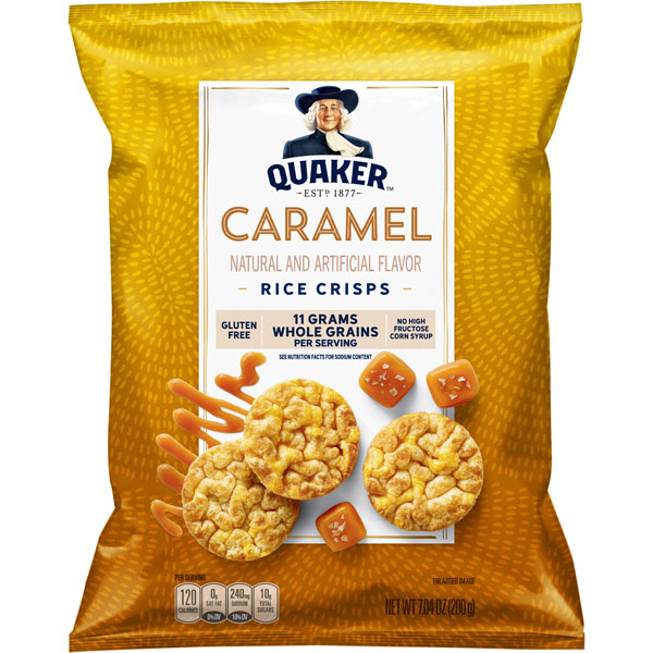Quaker Rice Crisps, Caramel Corn, 7.04 oz