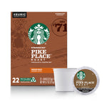 Starbucks Medium Roast K Cup Coffee Pods, Pike Place Roast for Keurig Brewers, 22 Count