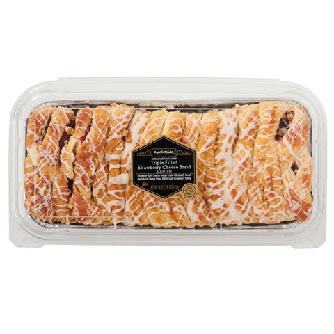 Marketside Bakery Triple-Filled Strawberry Cheese Braid, 18 Oz