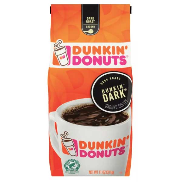 Dunkin' Donuts Dunkin' Dark Roast Ground Coffee, 11 oz - Water Butlers