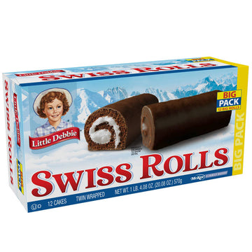 Little Debbie Big Pack Swiss Cake Rolls, 20.08 oz, 12 Count