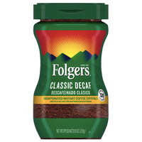 Folgers Decaffeinated Instant Coffee Crystals Classic Decaf, 8 oz - Water Butlers