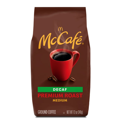 McCafe Decaf Premium Roast Ground Coffee, Medium Roast, 12 oz