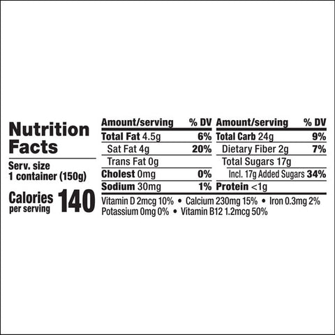 So Delicious Dairy Free Raspberry Coconutmilk Yogurt, 5.3 Oz