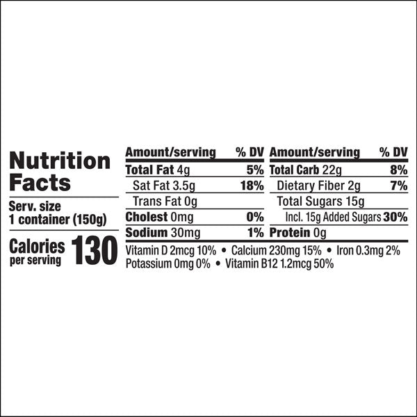 So Delicious Dairy Free Vanilla Coconut Milk Yogurt, 5.3 Oz
