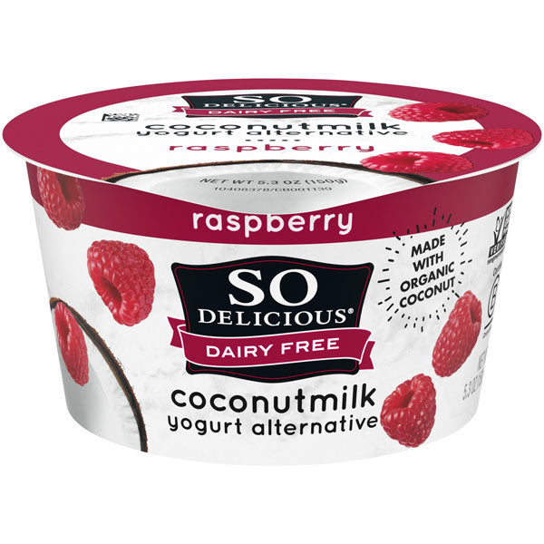 So Delicious Dairy Free Raspberry Coconutmilk Yogurt, 5.3 Oz