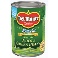 Del Monte Whole Green Beans, 14.5 Oz - Water Butlers