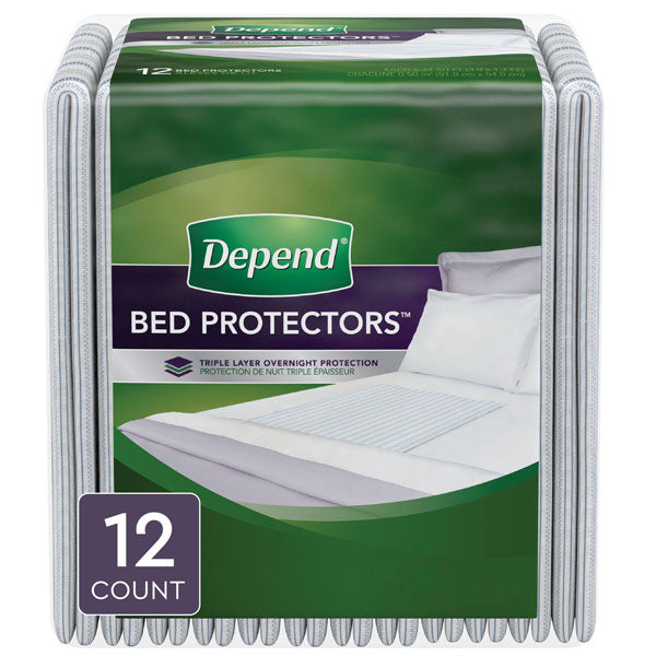 Depend Bed Pads Underpads for Incontinence, Waterproof