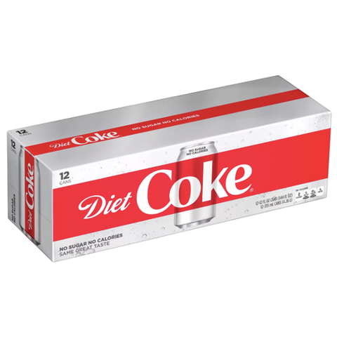 Diet Coca-Cola 12 fl oz Coke, 12 Pack - Water Butlers