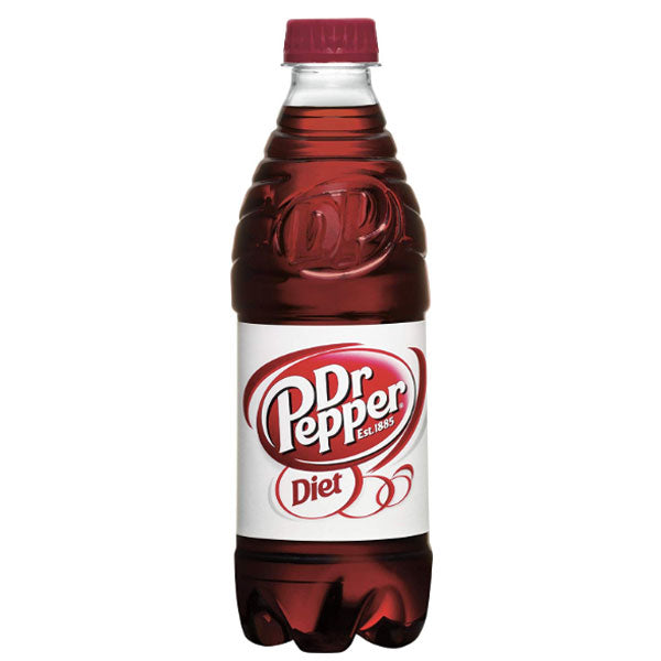 Dr Pepper Diet Soda, 16.9 fl oz, 6 Ct - Water Butlers
