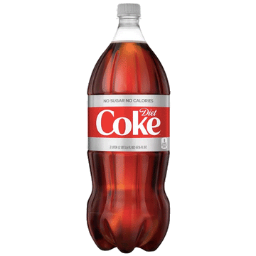Diet Coca-Cola Coke Soda, 2 L Coke Bottle