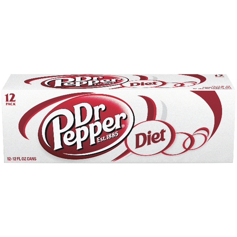 Diet Dr Pepper Soda, 12 Count - Water Butlers