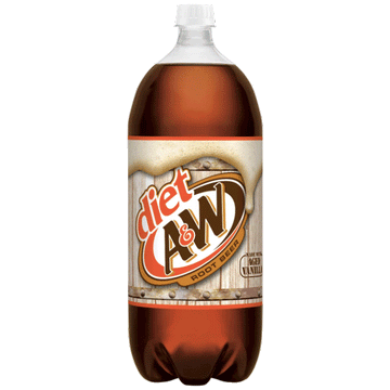 Diet A&W Caffeine-Free Root Beer Soda, 2L Bottle