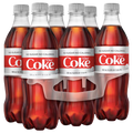 Diet Coca Cola, 16.9 Fl Oz Coke, 6 Count - Water Butlers