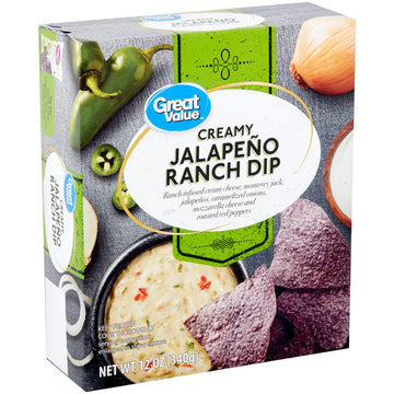 Great Value Creamy Jalapeño Ranch Dip, 12 oz