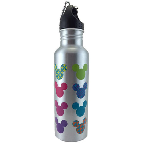 Disney Colorful Neon Mickey Mouse Aluminum Water Bottle