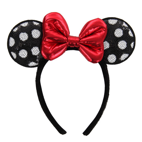 Disney Minnie Mouse Polka Dot Sequin Ears Headband for kids and