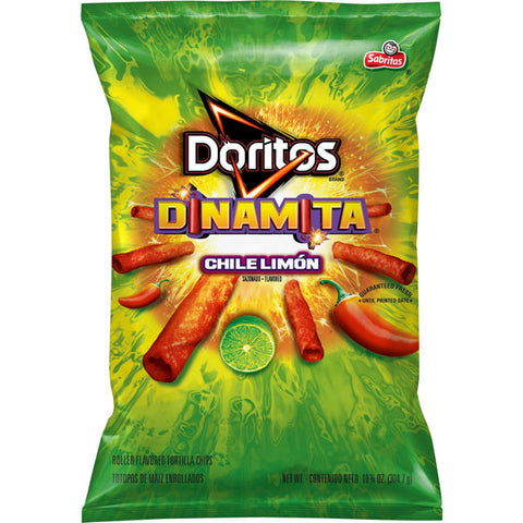 Doritos Dinamita Tortilla Chips Chile Limon, 10.75 oz