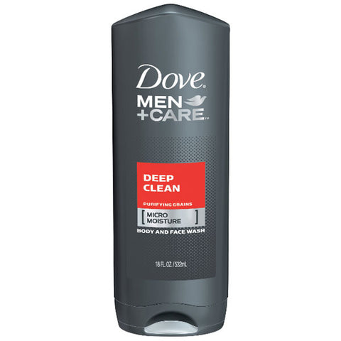 Dove Men+Care Deep Clean Body And Face Wash, 18 oz