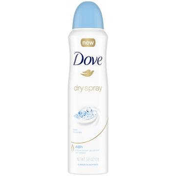 Dove Antiperspirant Deodorant Clear Minerals Dry Spray, 3.8 oz