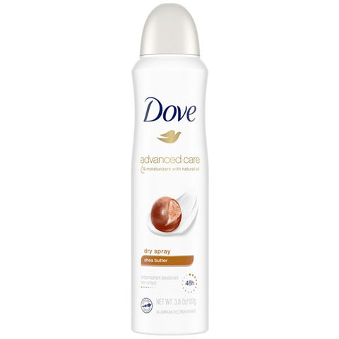 Dove Antiperspirant Deodorant Shea Butter Dry Spray, 3.8 oz