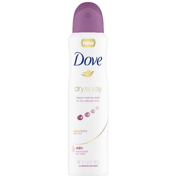 Dove Antiperspirant Deodorant Pink Rosa Clear Tone Dry Spray, 3.8 oz