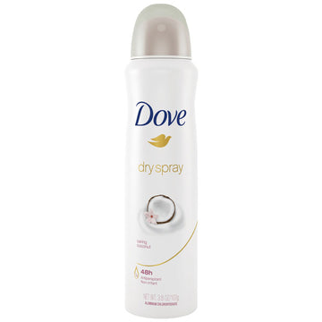 Dove Antiperspirant Deodorant Caring Coconut Dry Spray, 3.8 oz