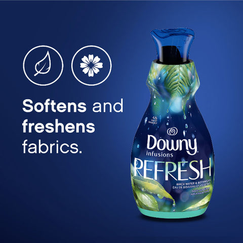 Downy Infusions Liquid Fabric Softener, Refresh, Birch Water & Botanicals, 56 fl oz