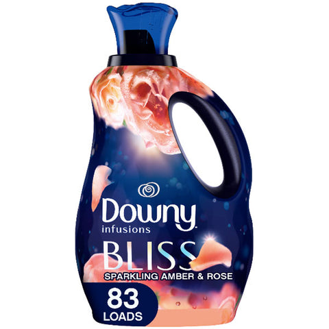 Downy Infusions Liquid Fabric Softener, Bliss, Sparkling Amber & Rose, 56 fl oz