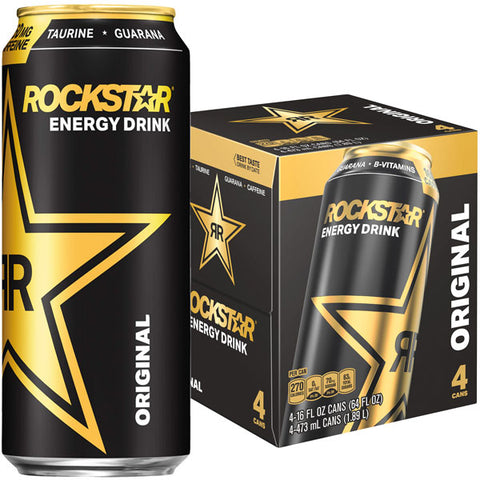 Rockstar Original Energy Drink, 16 Fl. Oz., 4 Count