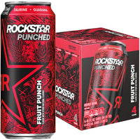 Rockstar Punched Energy Drink, 16 oz Cans, 4 Count